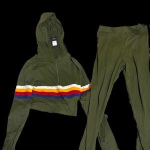 2 Piece Army Green tracksuit